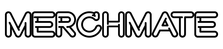 Merch Mate logo horizontal 3 black Merch Mate logo